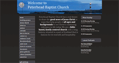 Desktop Screenshot of peterheadbaptist.org