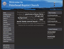 Tablet Screenshot of peterheadbaptist.org